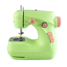 Low MOQ  Lock Stitch portable mini electric household sewing machine with table customized color
